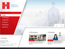 Tablet Screenshot of classeuniformes.com.br